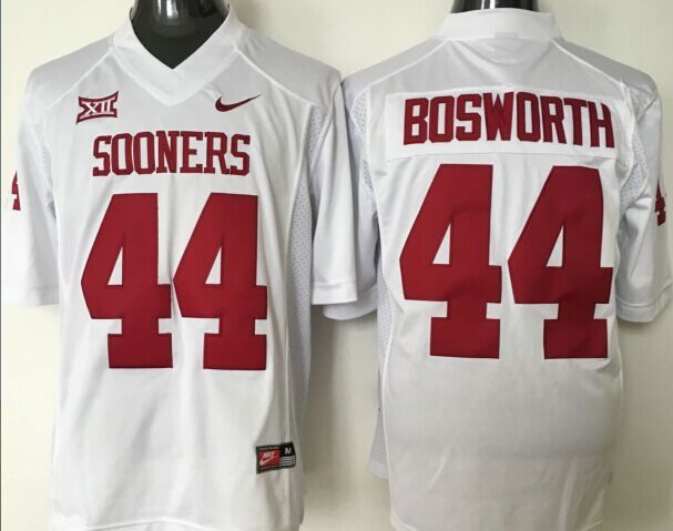 NCAA Youth Oklahoma Sooners White 44 Bosworth jerseys